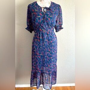 Collective Concepts Floral Midi Dress – Size M